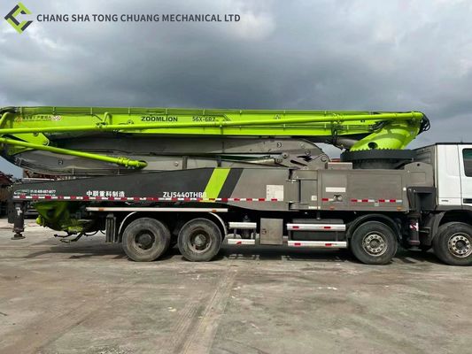 Năm 2017 Zoomlion Green Xe tải bơm cần bê tông đã qua sử dụng được tái sản xuất đã lắp đặt 56M