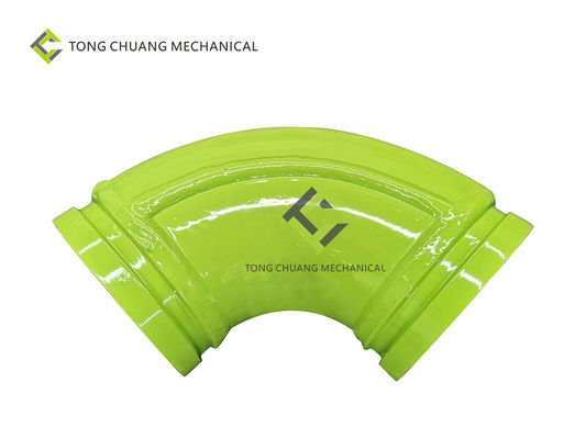 Ống sắt góc hai lớp khuỷu nhỏ 125 * R180-90 ° cho xe bơm bê tông