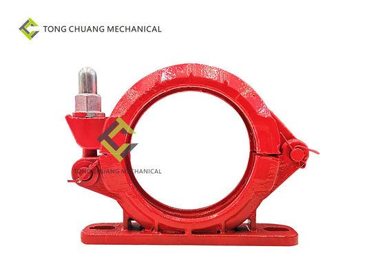 Máy bơm bê tông thép Loại đường ống 125A Kẹp ống hai lỗ có chỗ ngồi 001693301A00041
