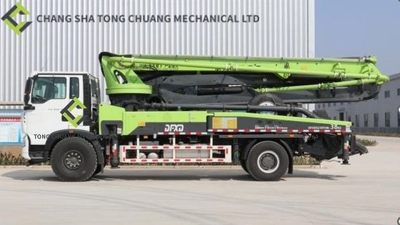 Xe tải bơm bê tông khung gầm Sinotruk Howo 38 mét