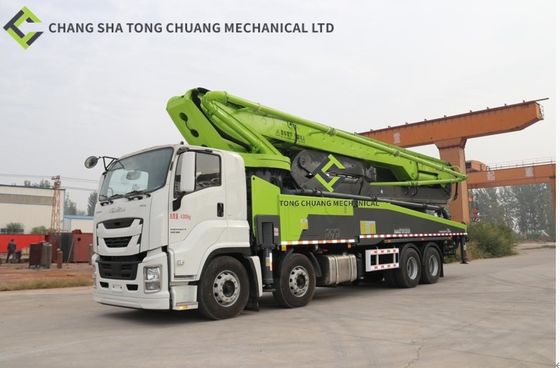 Xe Bơm Bê Tông 58 Mét 4 Cầu Với Động Cơ Isuzu