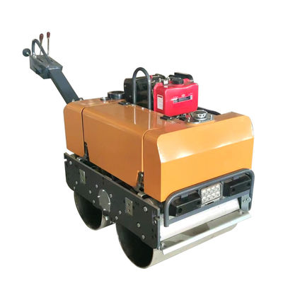 BM80 Đi đằng sau trống đơn Vibratory Road Roller màu vàng / xanh lá cây