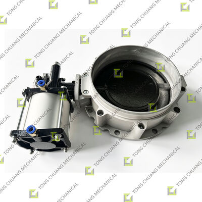 Van bướm khí nén BV1FS250 cho máy bê tông, Cụm van bướm khí nén, Van bướm điều khiển khí nén, Van bướm khí nén có xi lanh